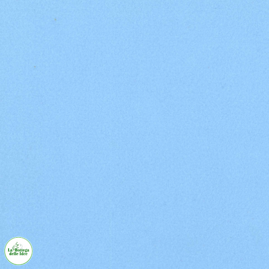 Pannolenci 1 mm, morbidissimo e di produzione italiana, colore cielo