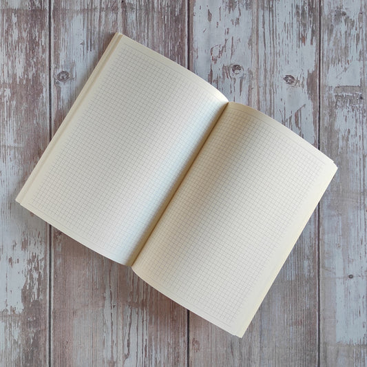 interno per quaderno odiario con 72 fogli a quadretti