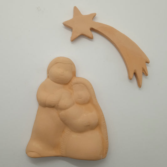 Presepe e Stella Cometa in terracotta (KTR91)