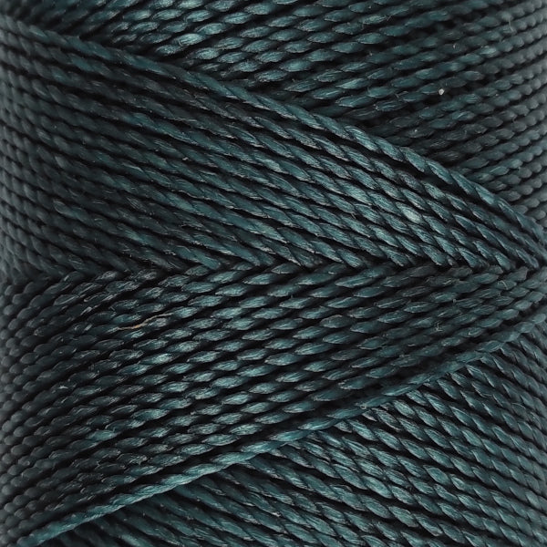 Filo cerato Linhasita 1 mm colorato per macramè e cuciture decorative legatoria- colore Verde scuro 386