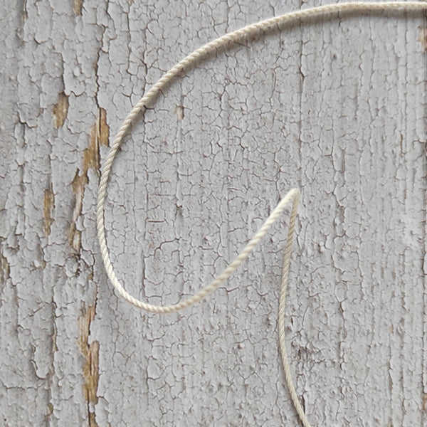 Cordoncino 1,5 mm 3 capi ritorto, 100% cotone, colore avorio