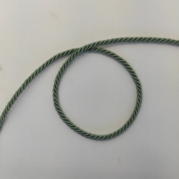 Cordoncino ritorto a 3 capi colore verde salvia