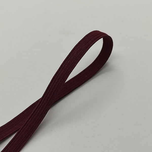 Treccia Elastica (elastico piatto) - H 6 mm - Bordeaux – La Bottega delle  Idee - Rimini
