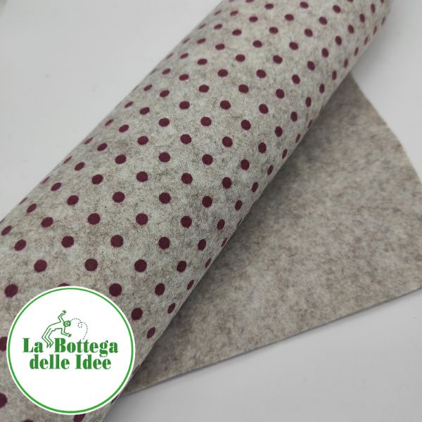 Pannolenci  a pois con spessore 1 mm in taglio 30 cm x 40 cm