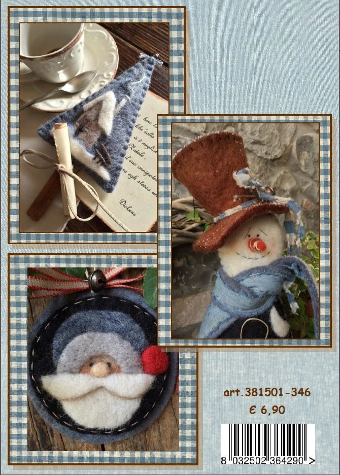 Verde Rosa e Carta da Zucchero, manuale con 9 progetti per la tecnica dell'infeltrimento ad ago