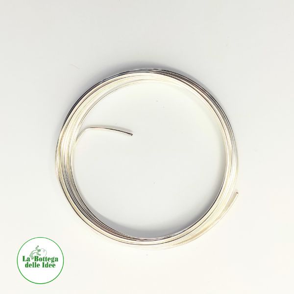 filo metallico color argento, diametro 1,2 mm, in confezione da 3 metri