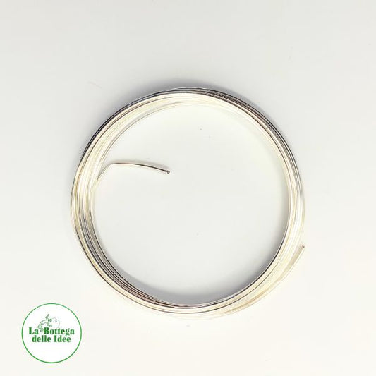 filo metallico color argento, diametro 1,2 mm, in confezione da 3 metri