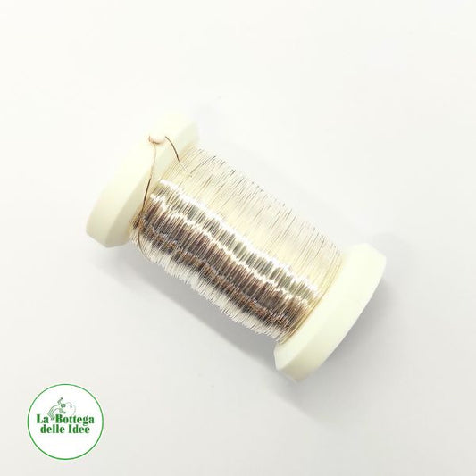 filo di rame argentato, diametro 0,30 mm, in confezione a 100 metri