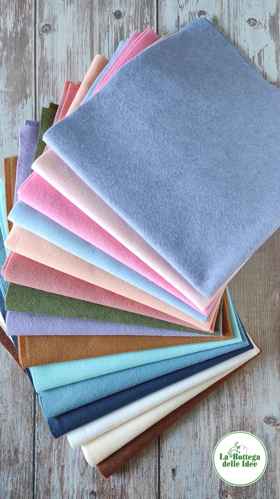 Set Pannolenci Colori Pastello - 15 tonalità delicate per le tue creazioni