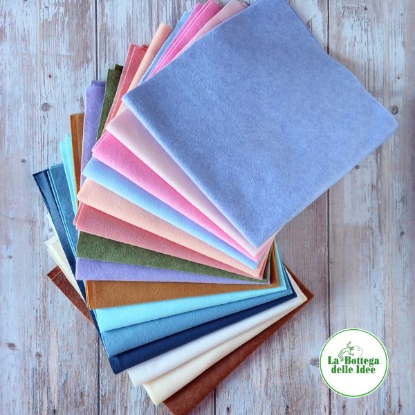 Set Pannolenci Colori Pastello - 15 tonalità delicate per le tue creazioni