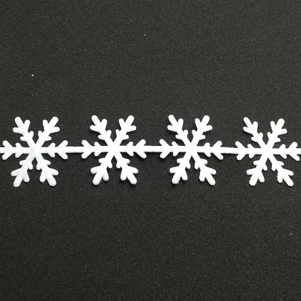 Nastro "Cristalli di Ghiaccio" Bianco - H 25 mm