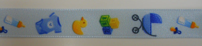 Nastro "Baby" azzurro H 16 mm