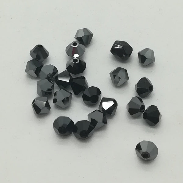 Swarovski bi-cono 4 mm EMATITE