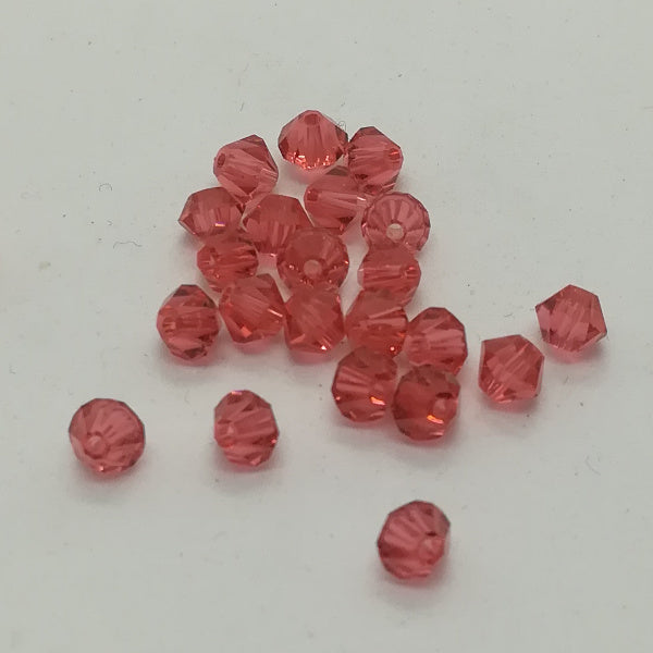 Swarovski - Cristalli bi-cono 4 mm - Padparascha (10 pz)