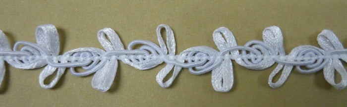 Passamaneria "Rose" Bianco - 15 mm