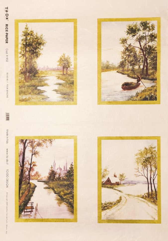 Carta di Riso TO-DO Four Seasons - Quattro Stagioni