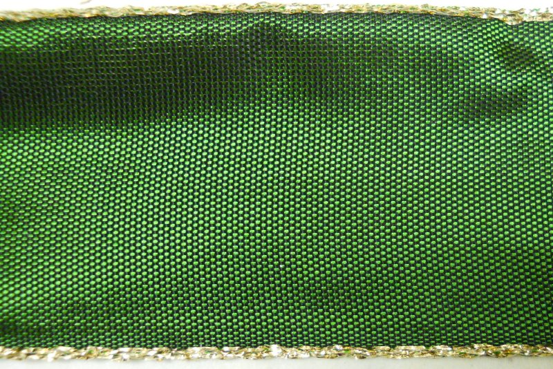 Nastro animato Verde/Oro - 40 mm