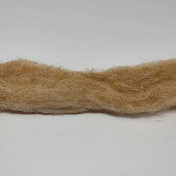 Nastro in lana cardata ideale per decorazione e anche per infeltrimento ad ago e ad acqua - colore sabbia