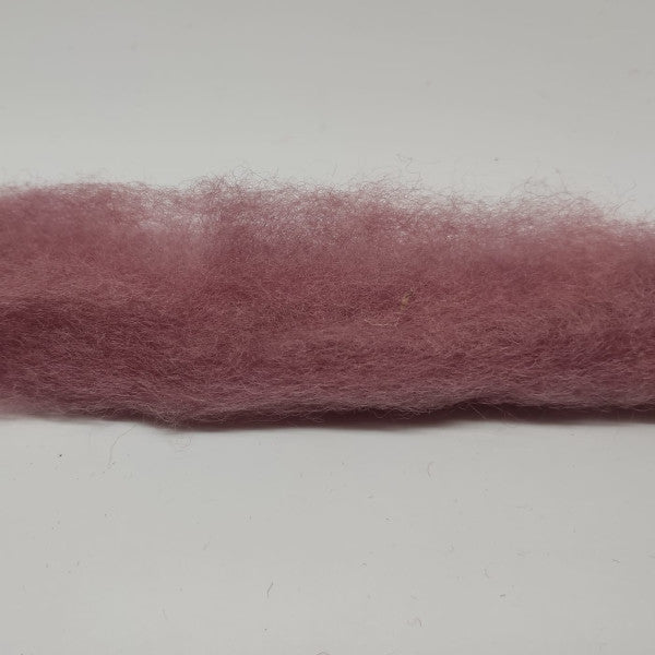 Nastro in lana cardata ideale per decorazione e anche per infeltrimento ad ago e ad acqua - rosa antico