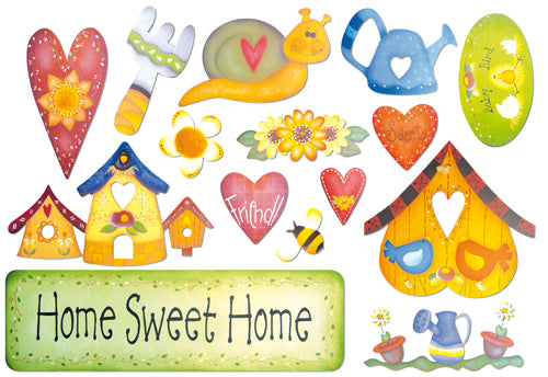 Stamperia carta di riso per Découpage motivo home sweet home