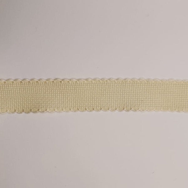 Bordo Aida con rifinitura semplice H 3 cm - Ecru