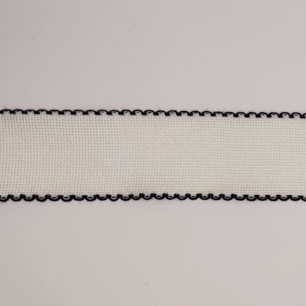 Bordo smerlato semplice H cm 5/26 quadretti blu