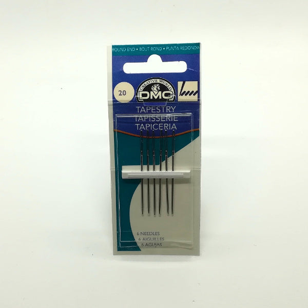 DMC - Confezione 6 aghi con punta arrotondata per tappezzeria - mis. 20