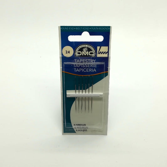 DMC - Confezione 6 aghi con punta arrotondata per tappezzeria - mis. 24