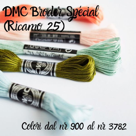 DMC Broder Spécial (Ricamo 25) - Colori dal nr 900 al nr 3782