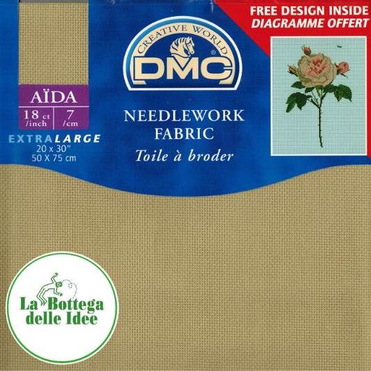 DMC - Tela Aida 70 - Nocciola 738 (50 cm x 75 cm)