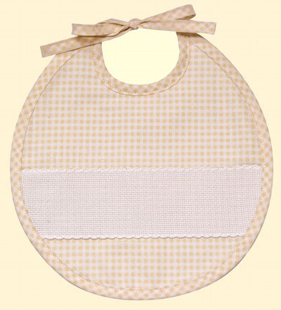 DMC Bavaglino 0-3 mesi "Vichy" Beige - RS1879