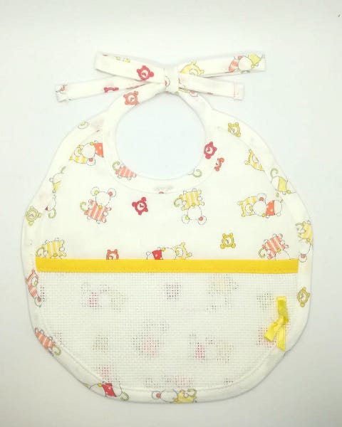 DMC Bavaglino Sagomato 0-3 mesi Giallo - RS1921