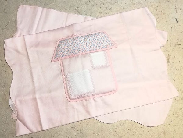 DMC Sacco Copripiumino Culla "Home Sweet Home Rosa