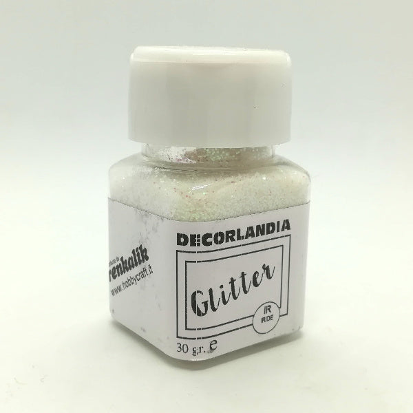 Decorlandia - Glitter Bianco Iridescente - 30 gr
