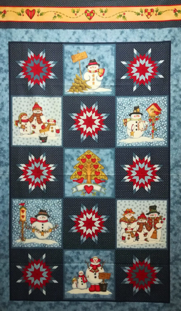 Pannello "Snowbuddies" by Dianna Marcum for Marcus Fabrics - Natale Country