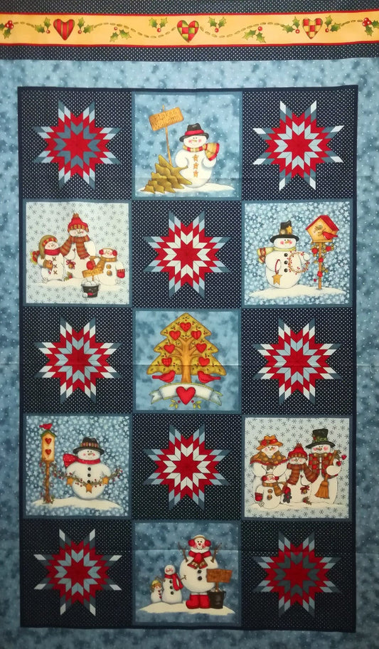 Pannello "Snowbuddies" by Dianna Marcum for Marcus Fabrics - Natale Country