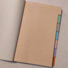 Quaderno rubricato - fogli in carta multicolore