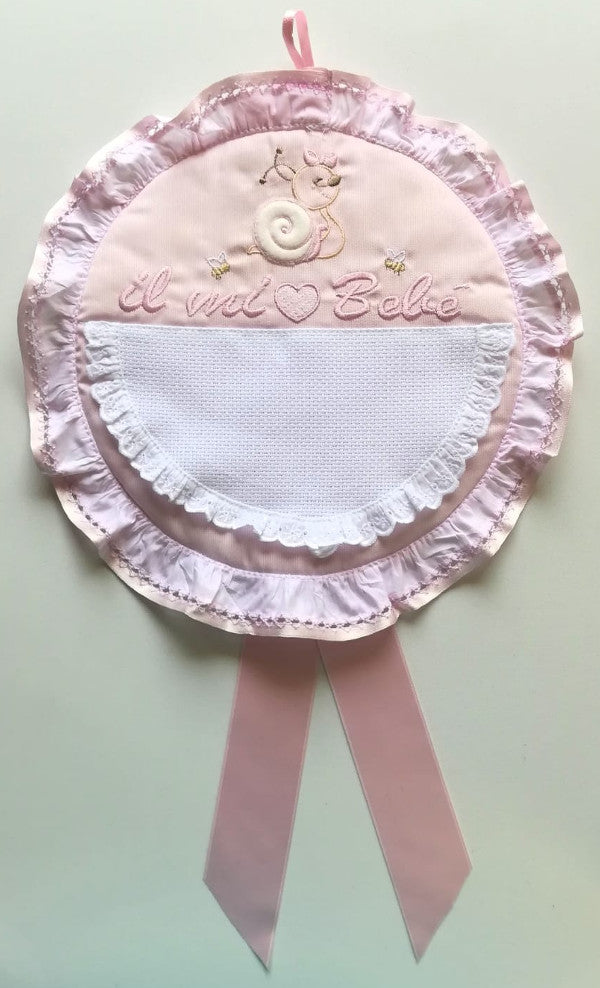 Fiocco Nascita "Il mio Bebé" - Rosa