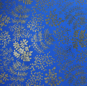 Fommy Fantasia Glitter Leaf - Blue/Gold