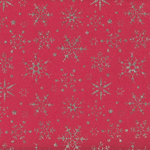 Fommy Fantasia Glitter Snow Flake - Rosso/Oro