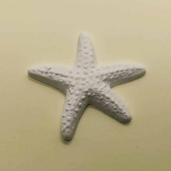 Stella Marina in gesso bianco per confezione bomboniere