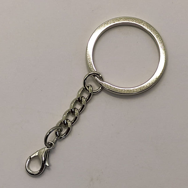 Anello portachiavi con catenella e moschettone