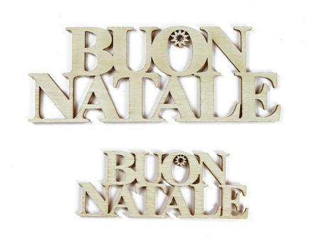 Set scritte "Buon Natale" (LEL015) - La Bottega delle Idee - Rimini