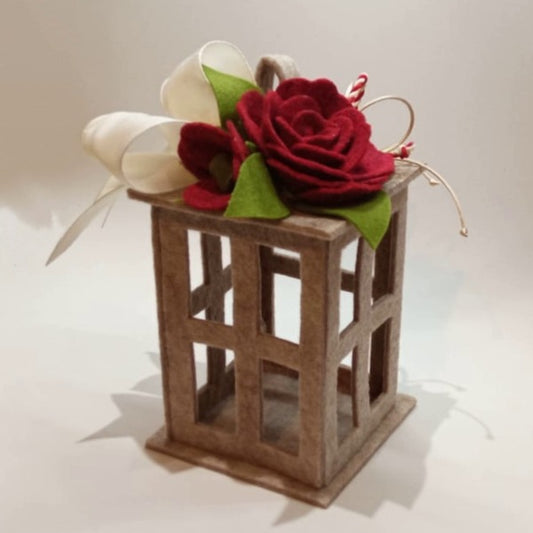 Lanterna Rettangolare "Finestra" in feltro 3 mm