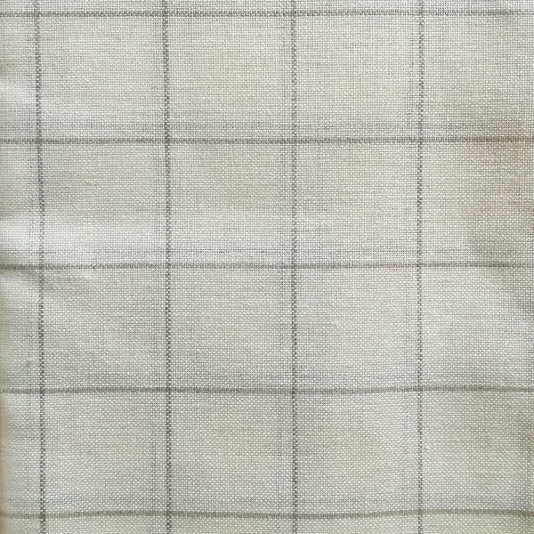 Tela di Lino quadrettata - 11 fili/cm - Avorio/Greggio