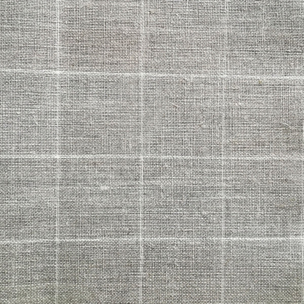 Tela di Lino quadrettata - 11 fili/cm - Greggio/Avorio