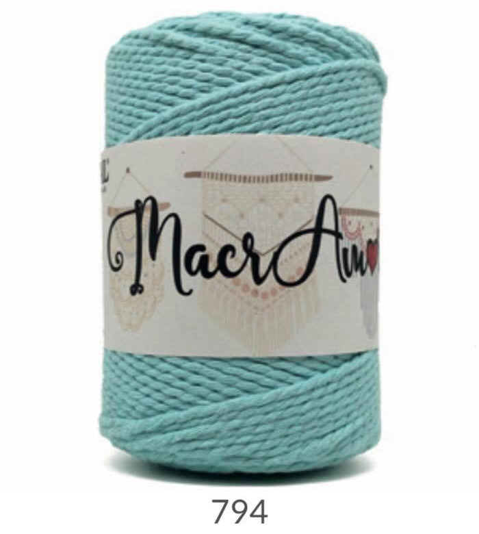 MacrAmore Mondial - filato per Macramé Azzurro