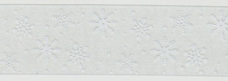 Nastro Organza "Neve" Grigio - 40 mm
