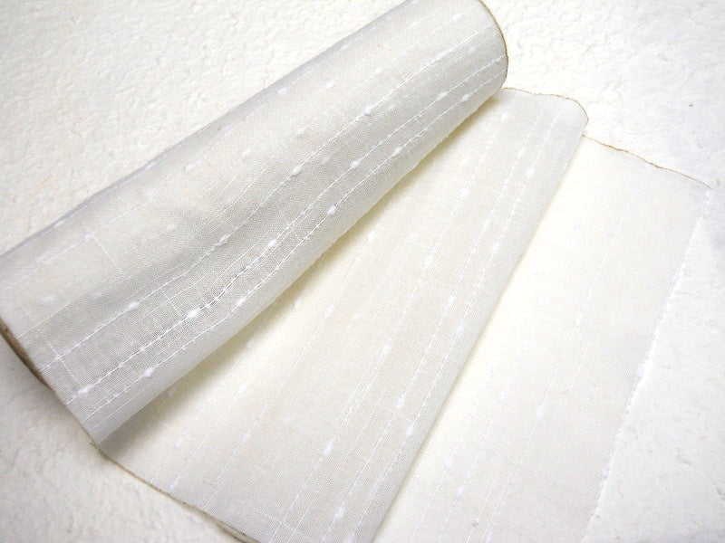 Nastro Lino Bouclé Bianco H 300 mm