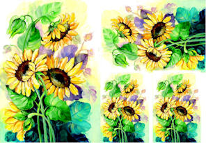 Silk Print Paper 007 - Girasoli